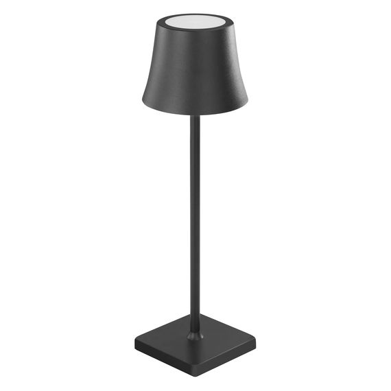 LED-Tischleuchte kabellos mit Touch-Bedienung, dimmbar, schwarz, H. 375 mm