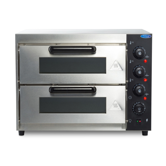 Maxima Gastro Pizzaofen - Passt 2 x Ø 40 cm Pizzas - Doppeldeck
