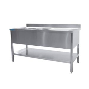 SARO Spültisch 2 Becken, links - B 2000 x T 700
