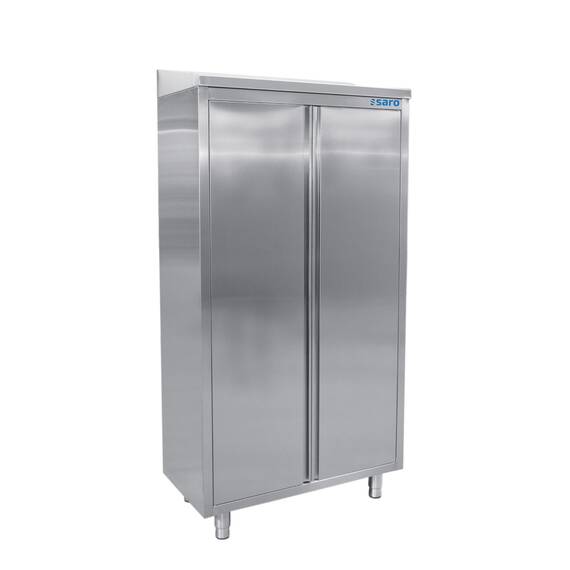 SARO Edelstahlhochschrank schräges Dach 600mm