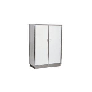 Combisteel Edelstahl Porzellanschrank 2 Türen 5 Level 950