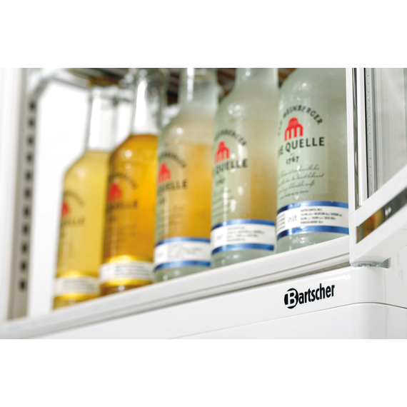Bartscher Mini-Kühlvitrine 78L, weiß