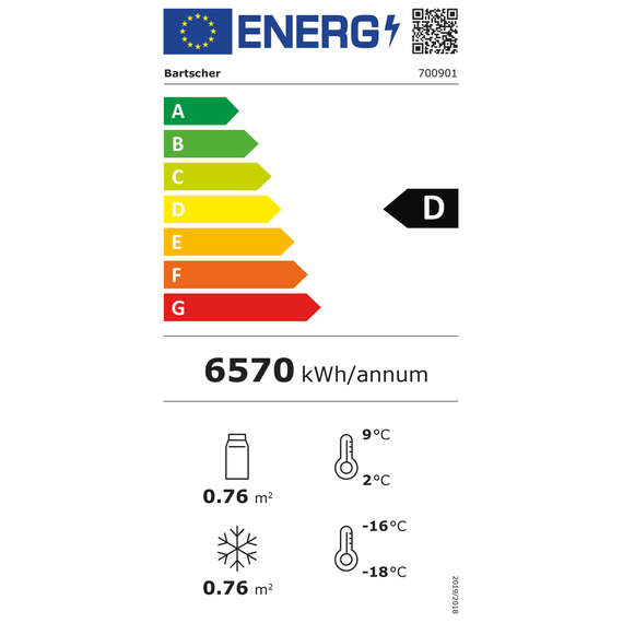 Bartscher Kühl-/Gefrierkombination KTK2-222