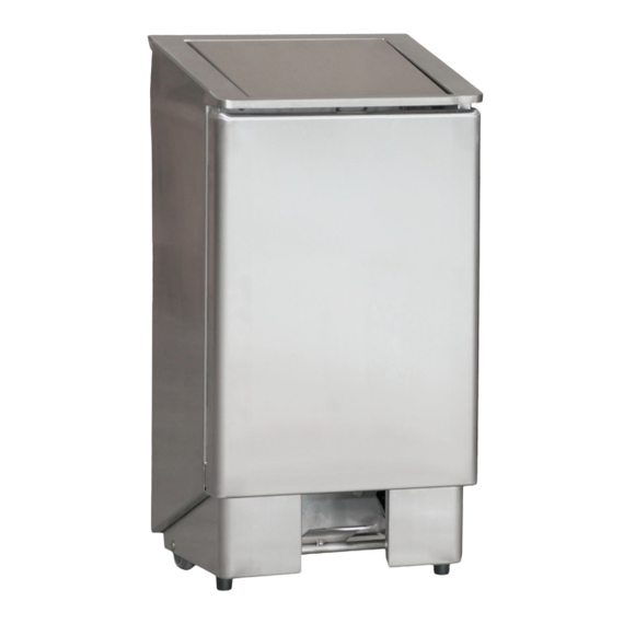 Combisteel Mülleimer mit Fußpedal 60L