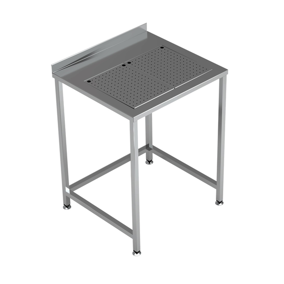Combisteel Arbeitstisch mit Integrierter Tropfschale 700X650