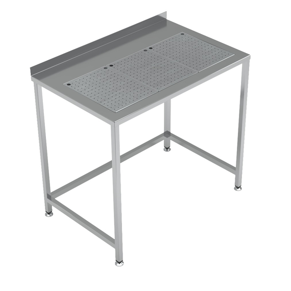 Combisteel Arbeitstisch mit Integrierter Tropfschale 1000X650