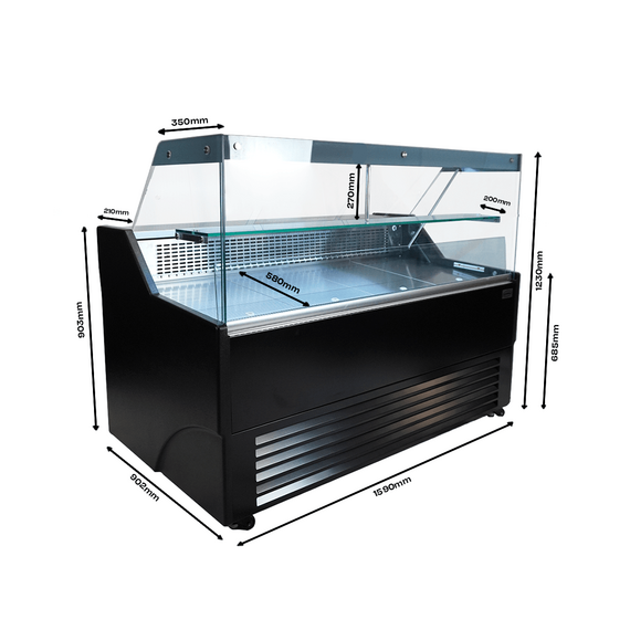 Combisteel Kühlvitrine Wesley 1.5