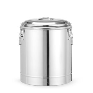 Hendi Isolierter tragbarer Behälter, Kitchen Line, 36L, Silber, ⌀400x(H)500mm