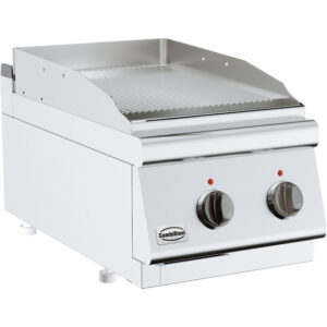 Combisteel Base 700 El. Grillplatte Gerillt – Breite 400 – Art.-Nr.: 7178.0245