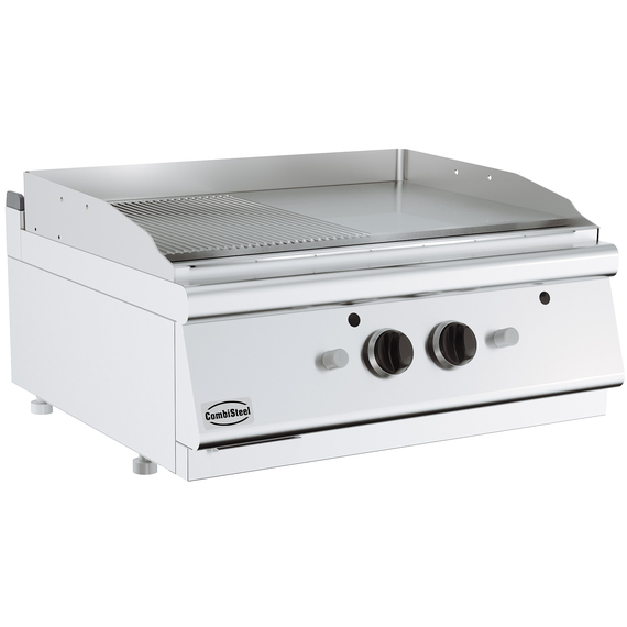 Combisteel Base 700 Gas Grillplatte Chrom/Gerillt