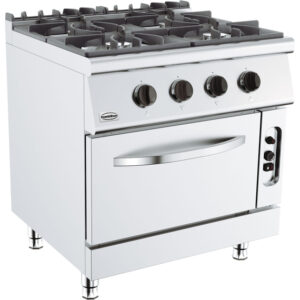 Combisteel Base 700 Gasherd 4 Br. mit Gasbackofen