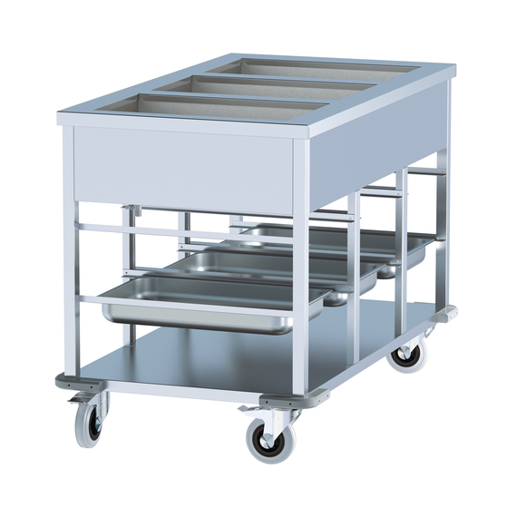 Combisteel Bain-Marie Wagen 3/1.