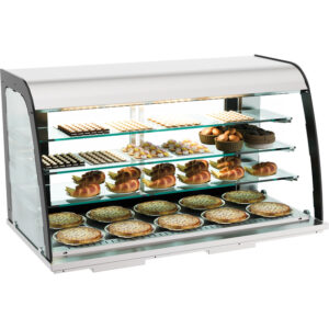 Combisteel Einbau Neutral Vitrine 155L Offen