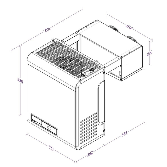 Combisteel Kühlaggregate Huckepack 21-36,7 M3 mit Online-Anbindung