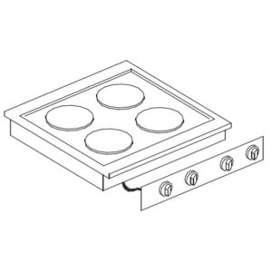 Combisteel Elektroherd 4 Pl.