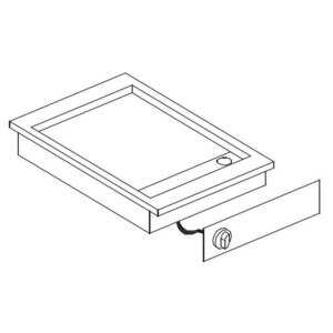 Combisteel El. Grillplatte Glatt 400V – Breite 425