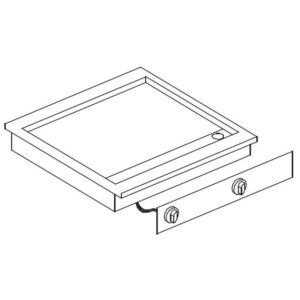 Combisteel El. Grillplatte Chrom – Breite 625