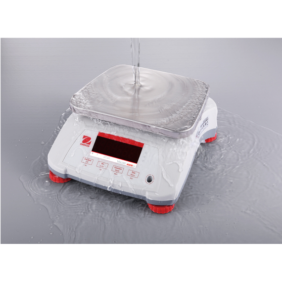 Wasserdichte Premium-Waage, Kapazität 6 kg, Teilung 2 g, 256x280x121 mm (BxTxH)