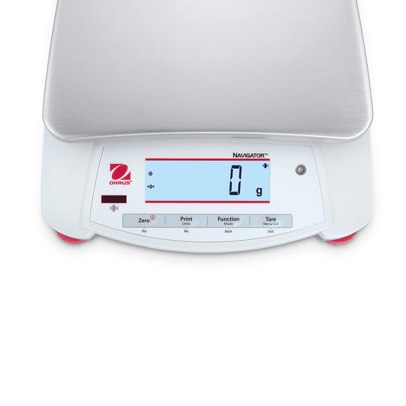Portable Mehrzweckwaage Ohaus Navigator, 240x250x74 mm (BxTxH), Wägebereich bis 6,4 kg, Teilung 2 g