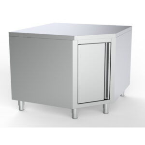 Combisteel Arbeitstisch Ecke mit Tür 1000/1000 für 600mm Tisch