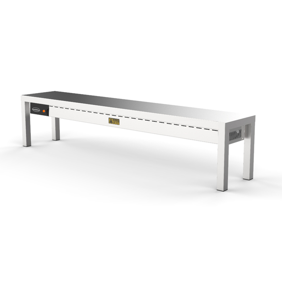 Combisteel Aufsatzbord Keramisch Beheizt 1 Stufig 1600 4 Heizelemente 250W – Breite 1600 – Art.-Nr.: 7333.0506