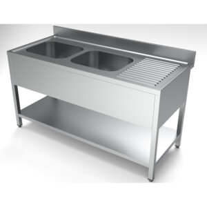 Combisteel 700 Spültisch Grundboden 2 Links 1600