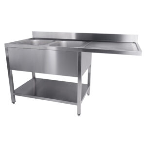Combisteel 700 Spültisch Grundboden Spülmaschine Demontabel 2 Links 1600