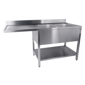 Combisteel 700 Spültisch Grundboden Spülmaschine Selbstmontage 2 Rechts 1600