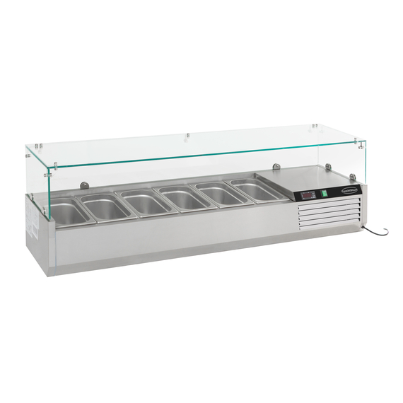 Combisteel Aufsatzvitrine 1/3 Gn X 6 – Breite 1500