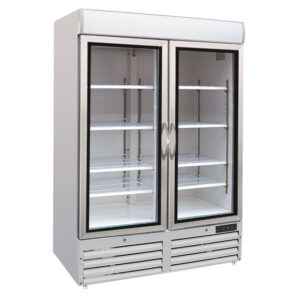 Combisteel Tiefkühlschrank 2 Glastüren – Breite 1370 – Art.-Nr.: 7450.0159