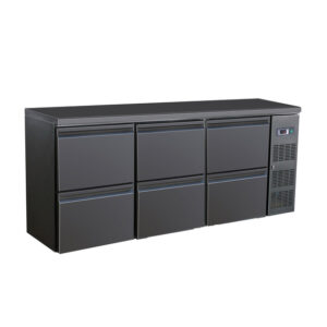 Combisteel Standard Line Barkühler Schwarz 6 Schubladen