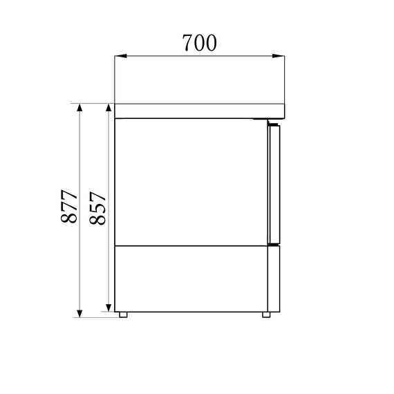 Combisteel Compact Line Saladette 1 Tür