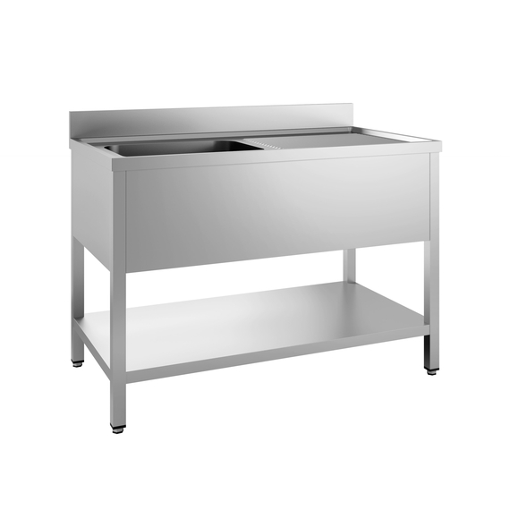 Combisteel 700 Spültisch Grundboden Demontabel 1 Links 1200