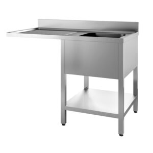 Combisteel 700 Spültisch Grundboden Spülmaschine Demontabel 1 Rechts 1400