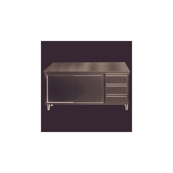 Combisteel 700 Arbeitstisch Schiebetüren Schubladen 2000