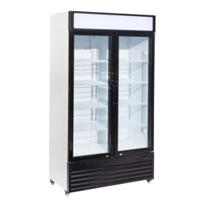 Combisteel Kühlschrank 2 Glastüren Bez-750 Gd