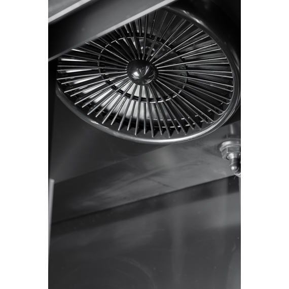 Combisteel Kühlschrank mit Schiebeglastüren Bez-780 Sl Schwarz