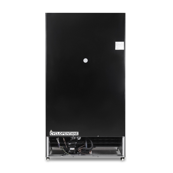 Combisteel Kühlschrank mit Schiebeglastüren Bez-780 Sl Schwarz