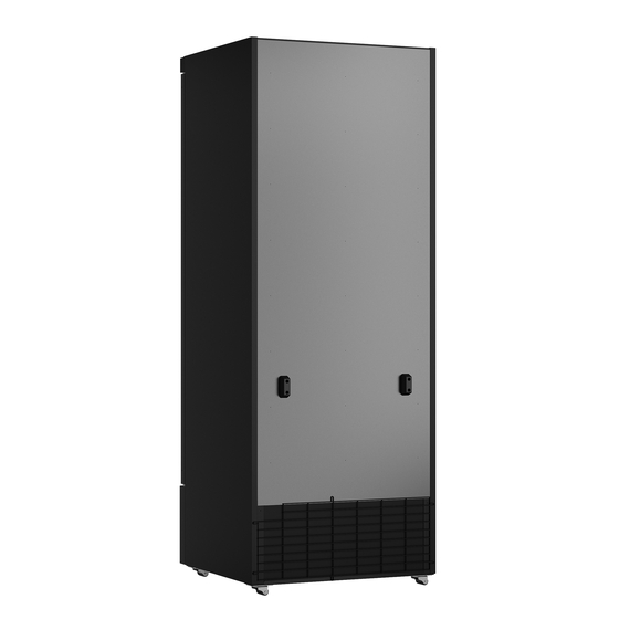 Combisteel Kühlschrank 1 Glastür Schwarz Jde-600R Bl
