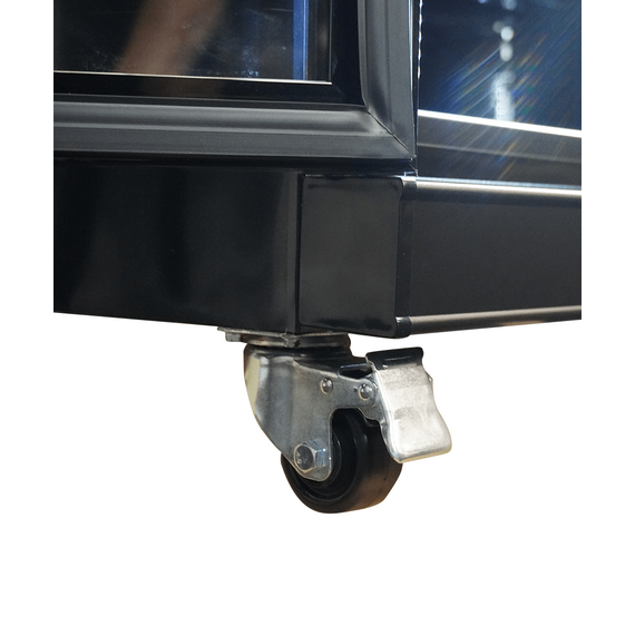 Combisteel Kühlschrank 3 Glastüren Schwarz Irm-1180R Bl