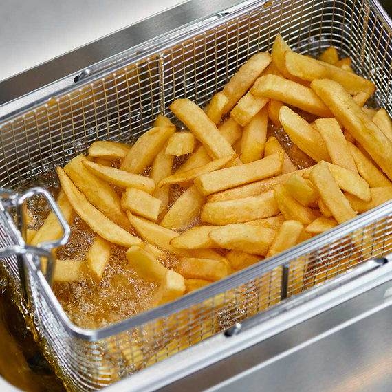 Fritteuse CATERINA, 8 Liter, 200x430x315 mm (BxTxH), 2 kW 230V