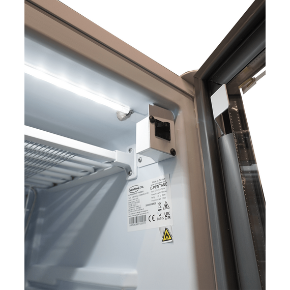 Combisteel Tiefkühlschrank 1 Glastür 382L – Breite 640 – Art.-Nr.: 7464.0062