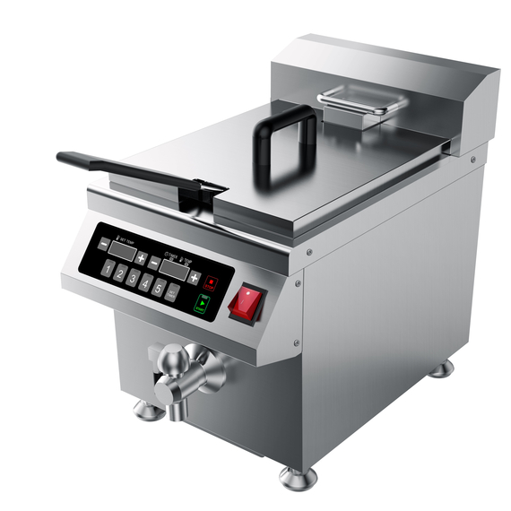 Induktions-Fritteuse, 8 Liter, 290x490x418 mm (BxTxH), 3.5 kW