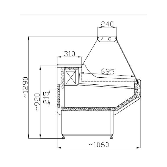 Combisteel Kühlvitrine Owen 2.0