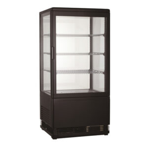 Combisteel Kühlvitrine 68L Schwarz