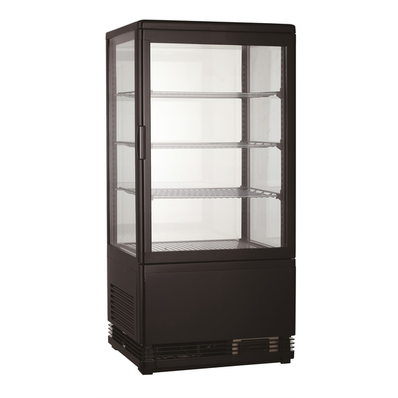 Combisteel Kühlvitrine 68L Schwarz