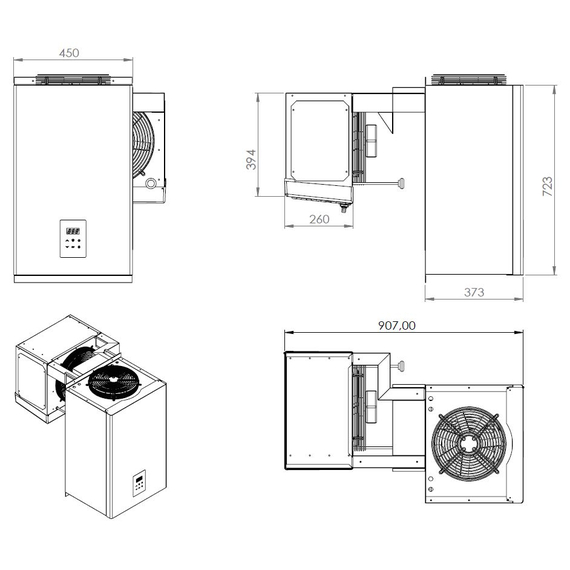 Combisteel Tiefkühlaggregate Huckepack 4,1-6,5 M3