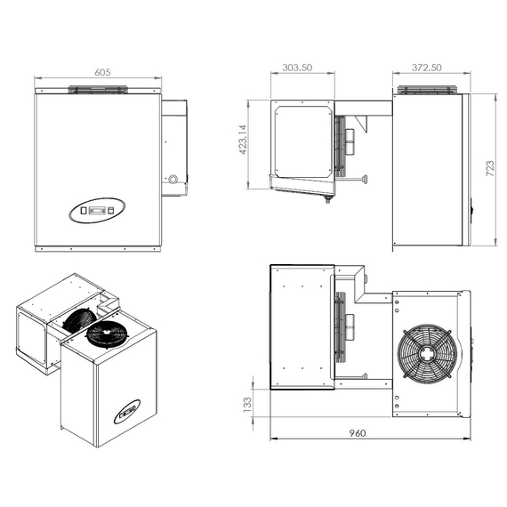 Combisteel Tiefkühlaggregate Huckepack 9,1-13 M3
