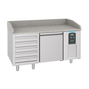 Combisteel Pro Line Pizzatisch mit 1 Tür Und 5 Schubladen