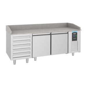 Combisteel Pro Line Pizzatisch mit 2 Türen Und 5 Schubladen